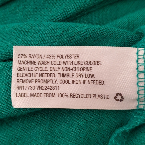 Universal Thread Sleevless V-neck Wrap Top Grn - Picture 5 of 7